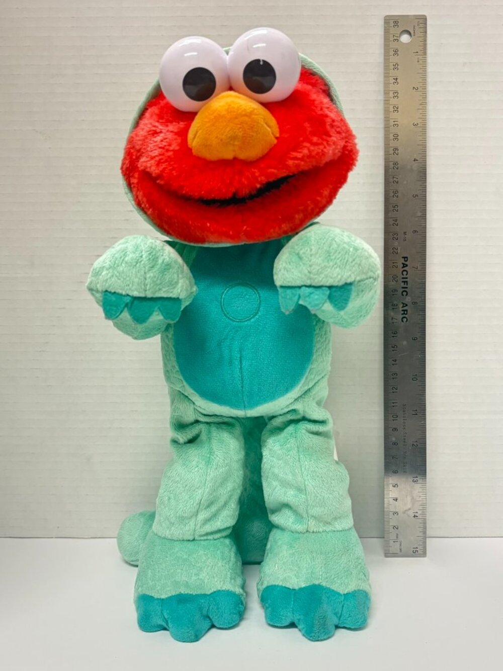 Sesame Street Elmo Dinosaur Costume Dino Stomp Plush Toy Interactive Dance WORKS